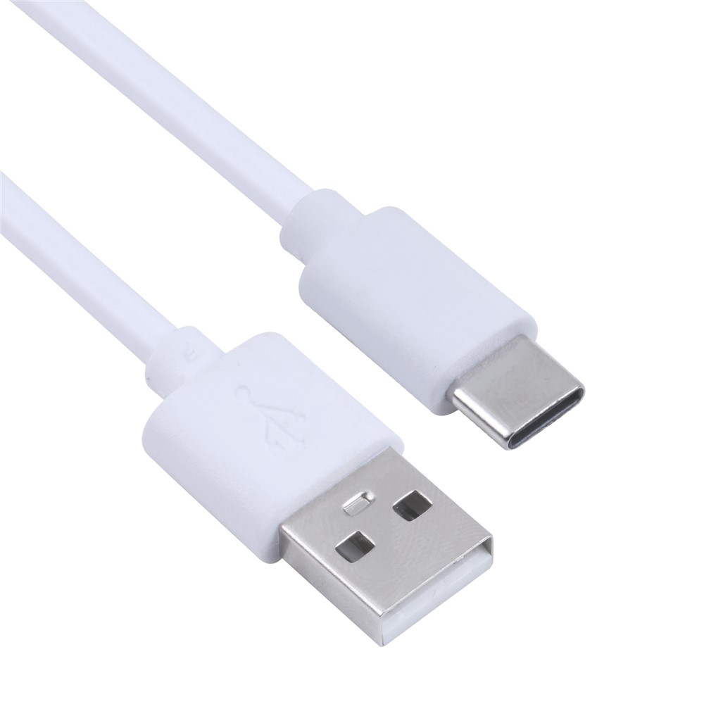 iPhone 15 Series 50cm USB C Charge Braided Cord USB A to Type-C Copper Core Charging Cable - White