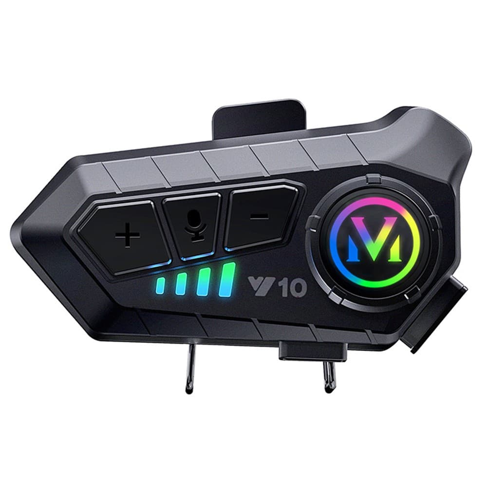 Y10 Motorcycle Helmet Speakers Music Sharing Double Noise Cancellation Helmet Headphone - Hard Microphone