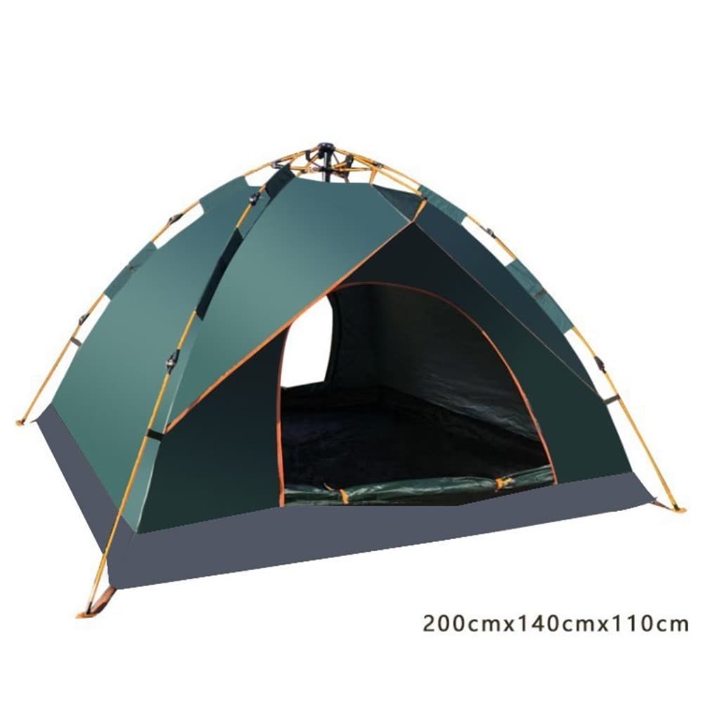 Outdoor Camping Tent Waterproof Family Tent for Camping Traveling Backpacking Hiking Outdoors - Green / 1-2 Person