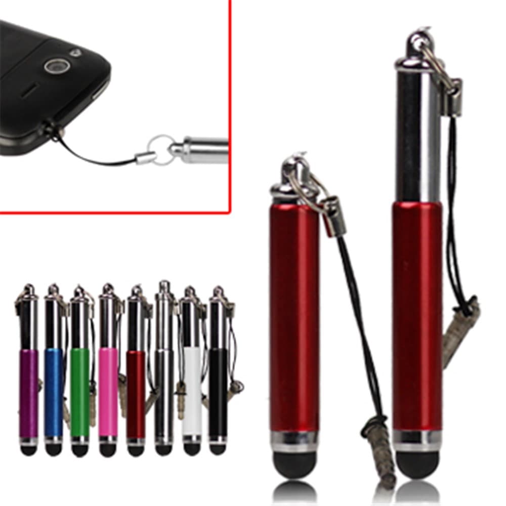 Universal Retractable Capacitive Soft Stylus Touch Pen for iPhone iPad iPod HTC - Rose