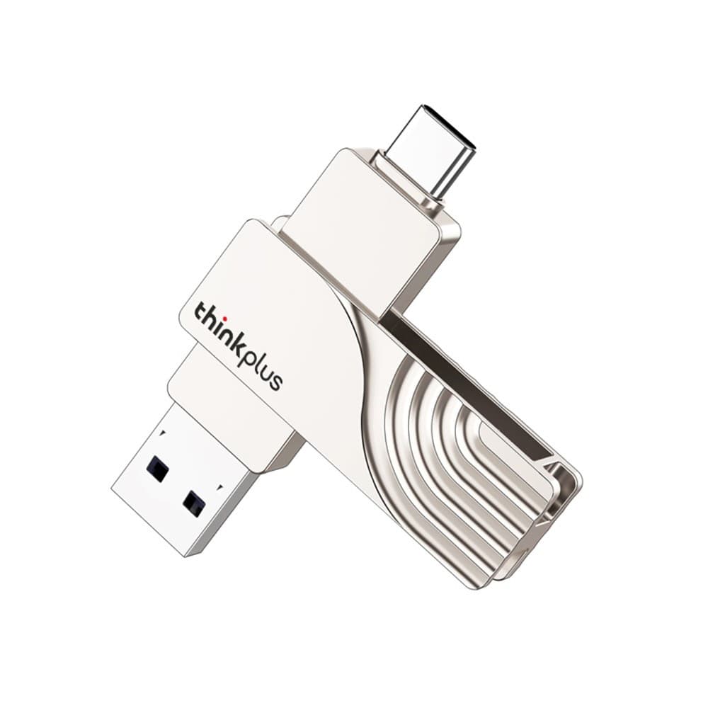 LENOVO THINKPLUS USB C Flash Drive 32GB USB3.0 U Disk TPCU301 Dual-port Memory Stick for Tablet PC Laptop Computer - 32GB