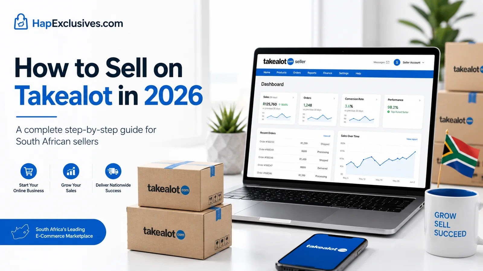 How to sell on Takealot in 2026 step-by-step guide for South African sellers